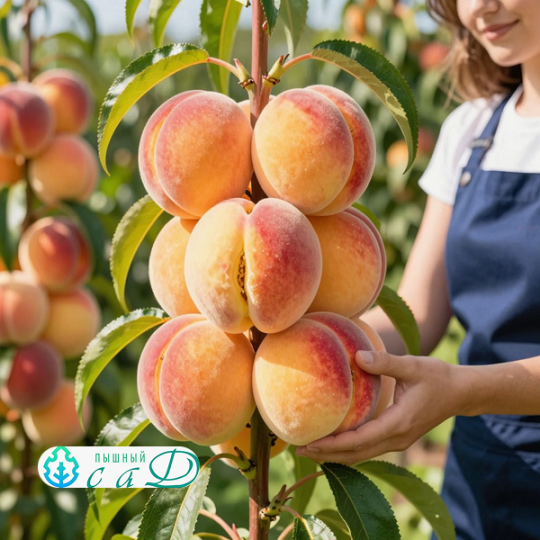 Персик колоновидный "МЕДОВЫЙ"  (срок созревания август)